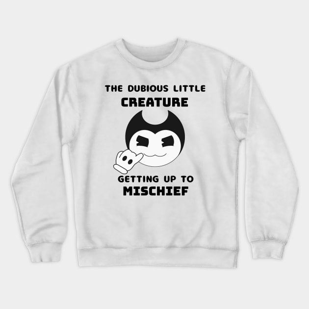 Dubious Little Creature >:3c Crewneck Sweatshirt by MxMelmelB